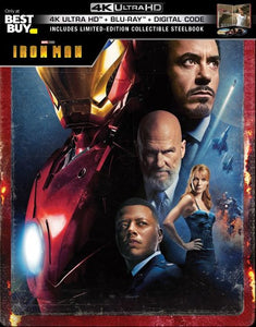 Iron Man [SteelBook] [Includes Digital Copy] [4K Ultra HD Blu-ray/Blu-ray] [Only @ Best Buy] [2008]